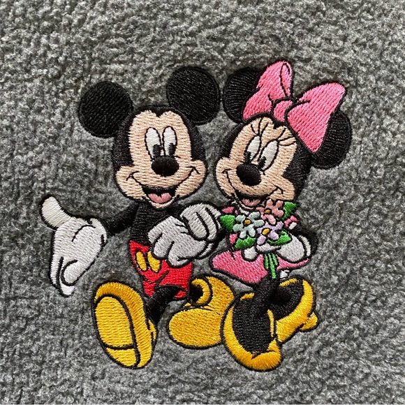 Vintage Women’s Disney Minnie & Mickey Mouse Fleece Zip-Up Jacket - Picture 5 of 5